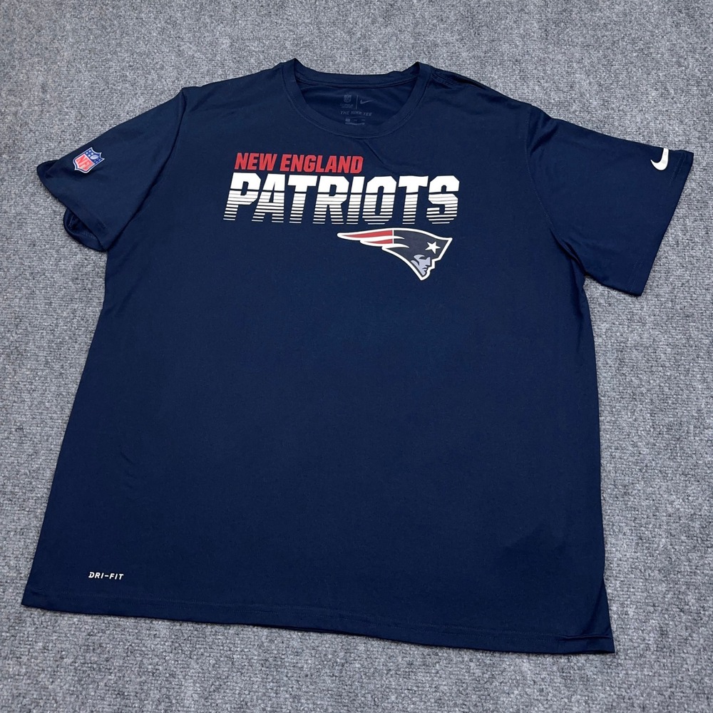Nike New England Patriots Performance T-Shirt Men's 2XL Navy NFL Legend Dri-FIT